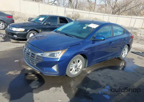 2019 Hyundai Elantra Sel z USA, uszkodzony, nr VIN 5NPD84LF8KH406311